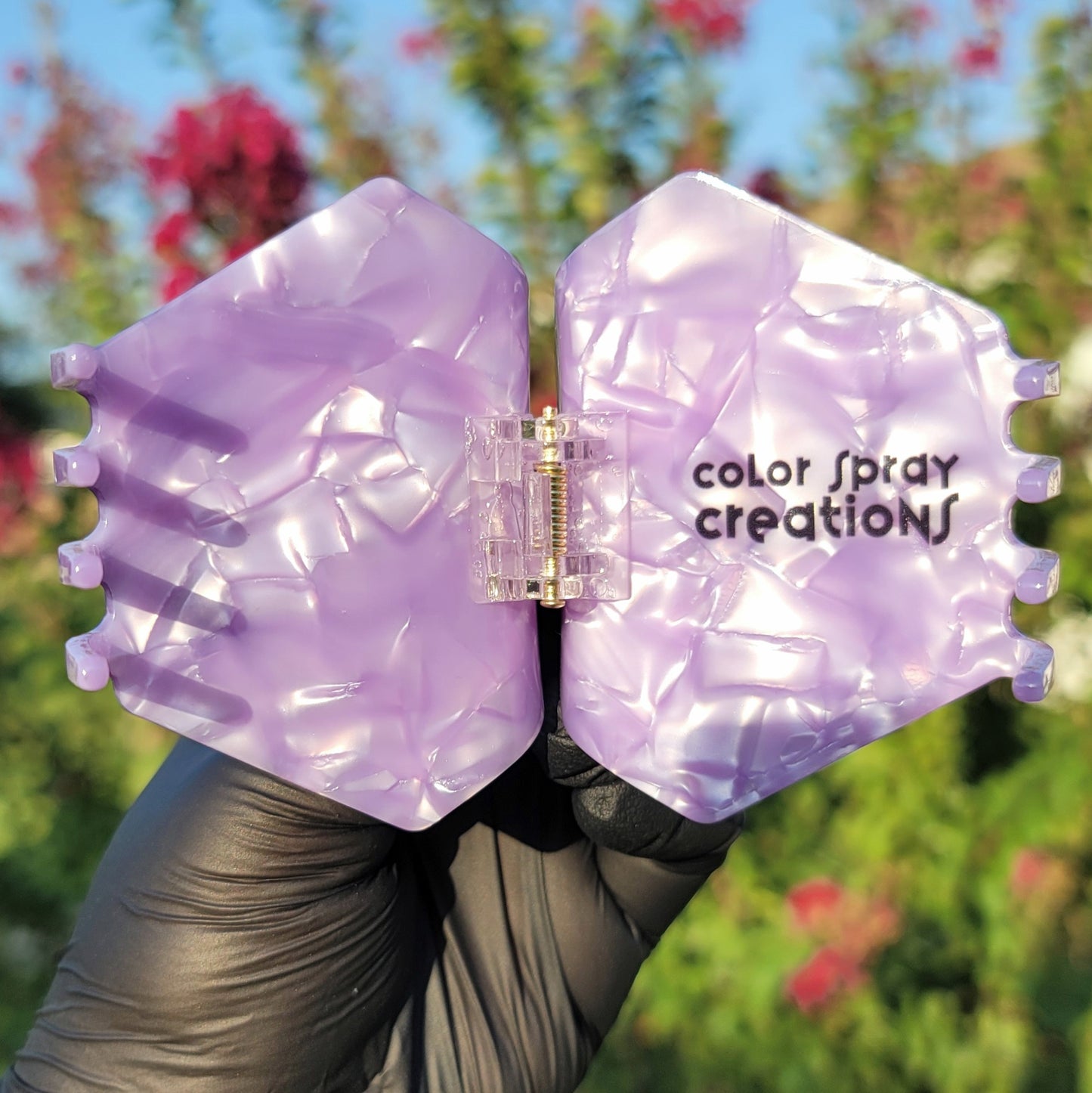 D20 Hair Claw - Purple