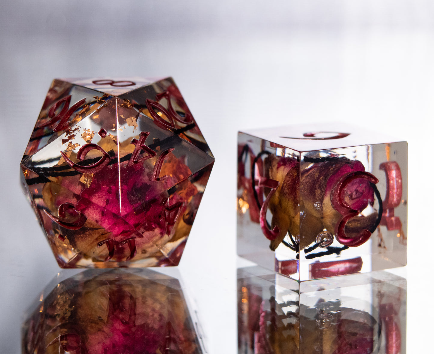 Briar Princess - 7 Piece Handmade Resin Dice