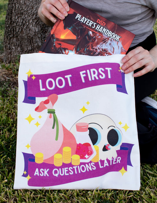 Loot First Tote Bag