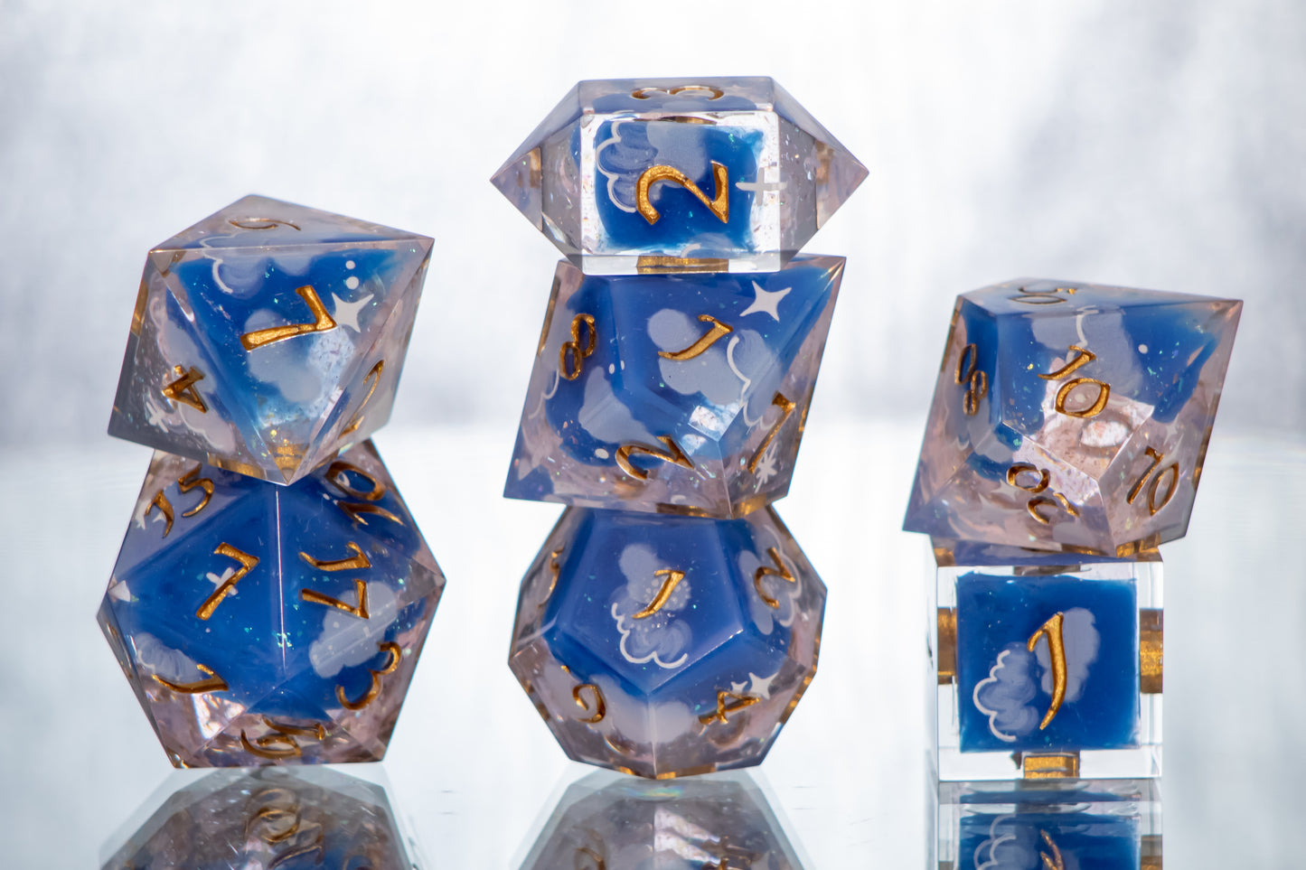 Dreamscape - 7 Piece Handmade Resin Dice