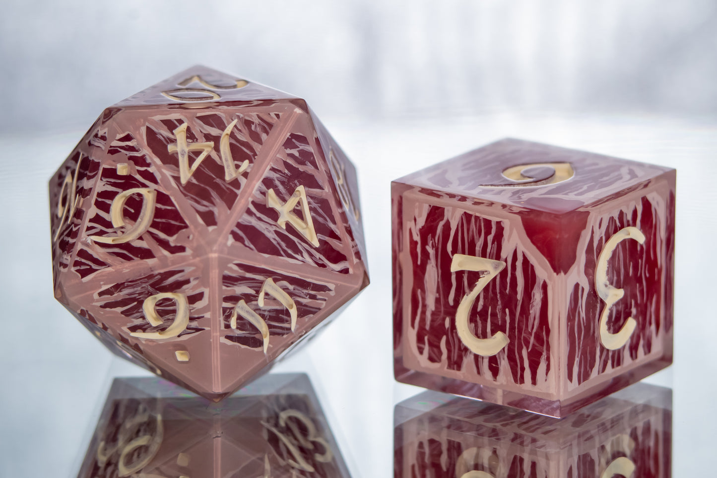 MEAT - Alt 7 Piece Handmade Resin Dice