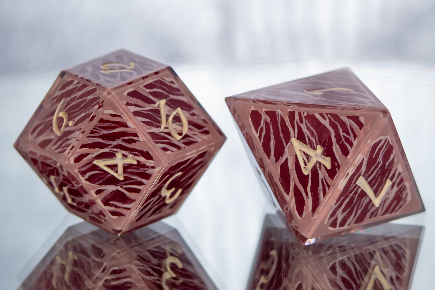 MEAT - Alt 7 Piece Handmade Resin Dice