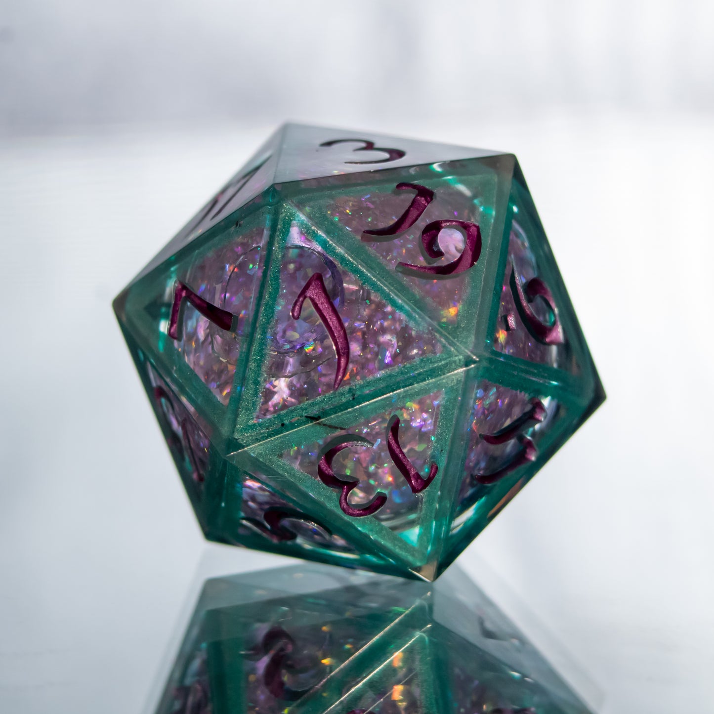Teal Framed Liquid Core - Single Liquid Core D20