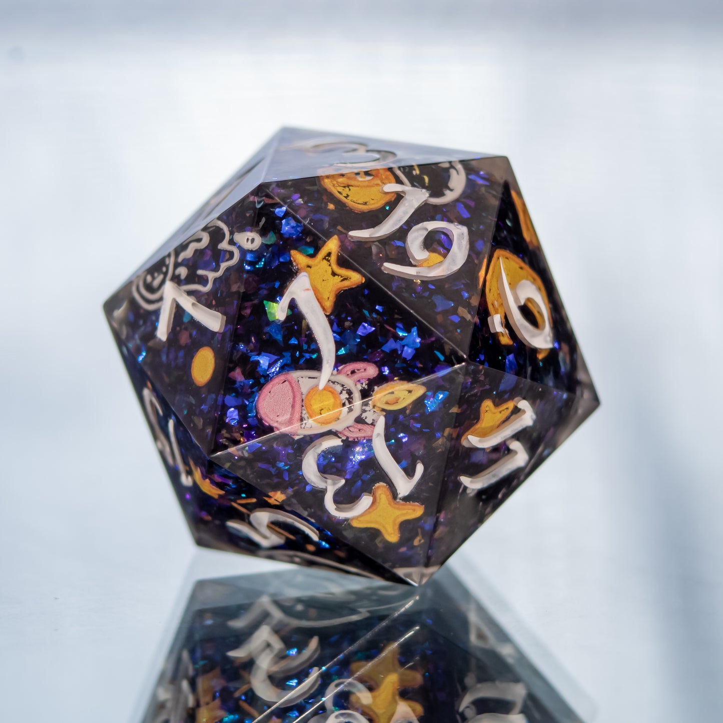Space Cat-det - Single Handmade D20