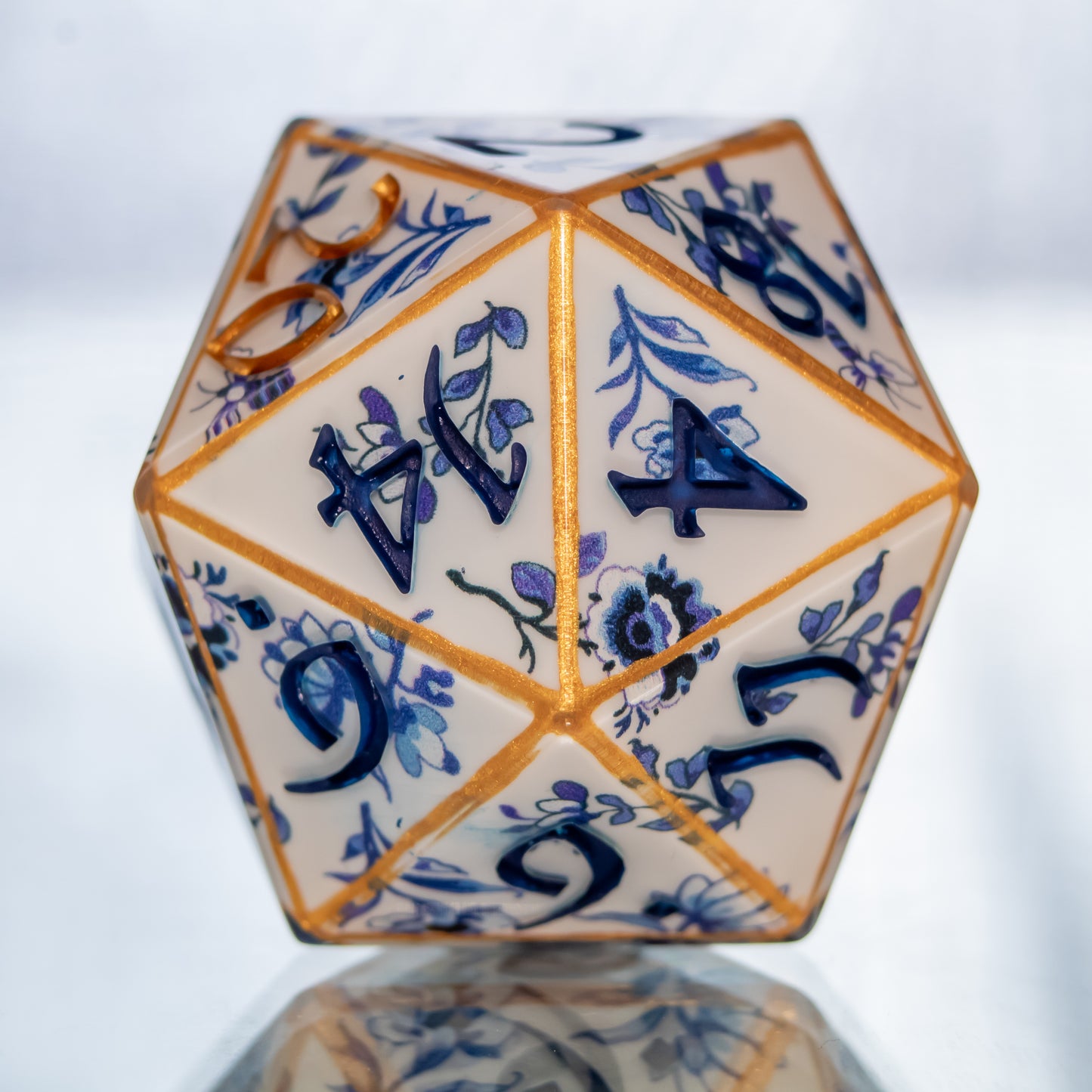 Gilded Porcelain - Chonk Extra Large D20
