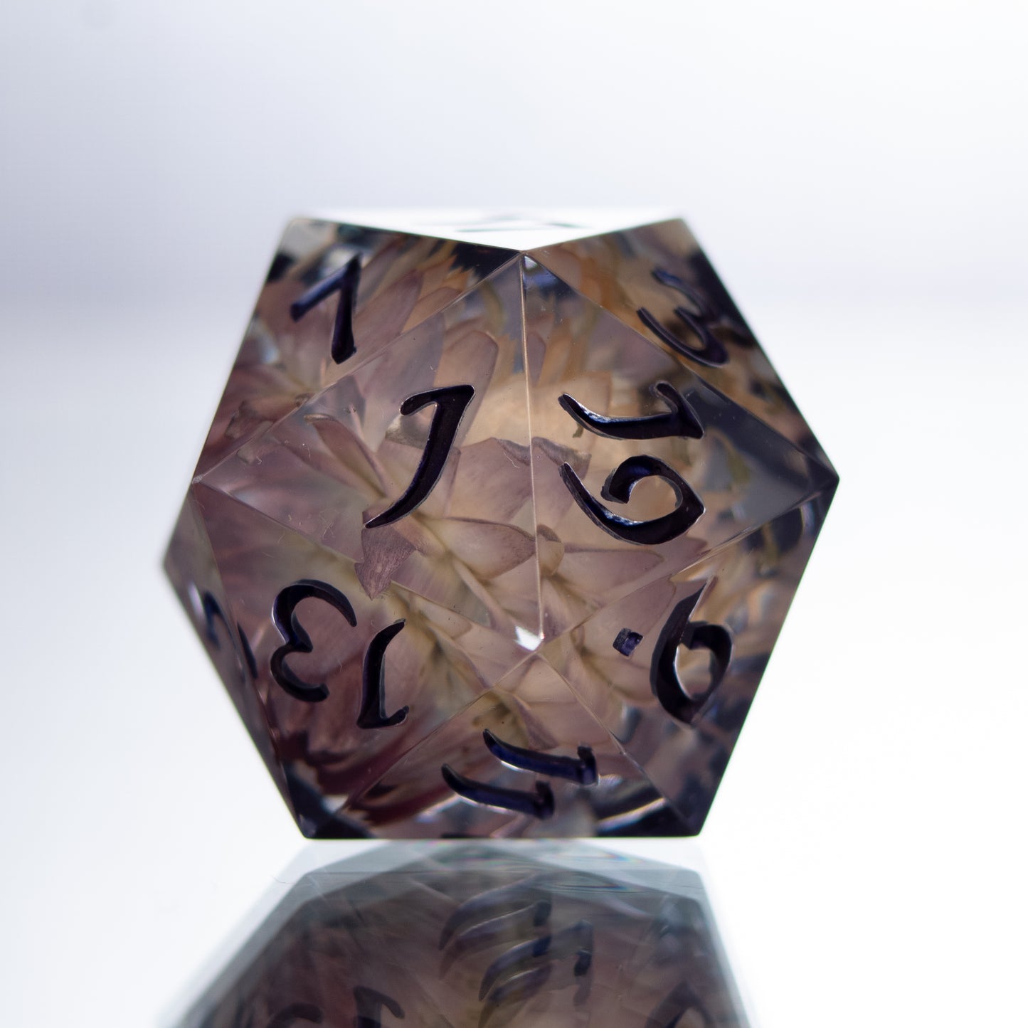 Frozen Flower - Single Handmade Resin D20