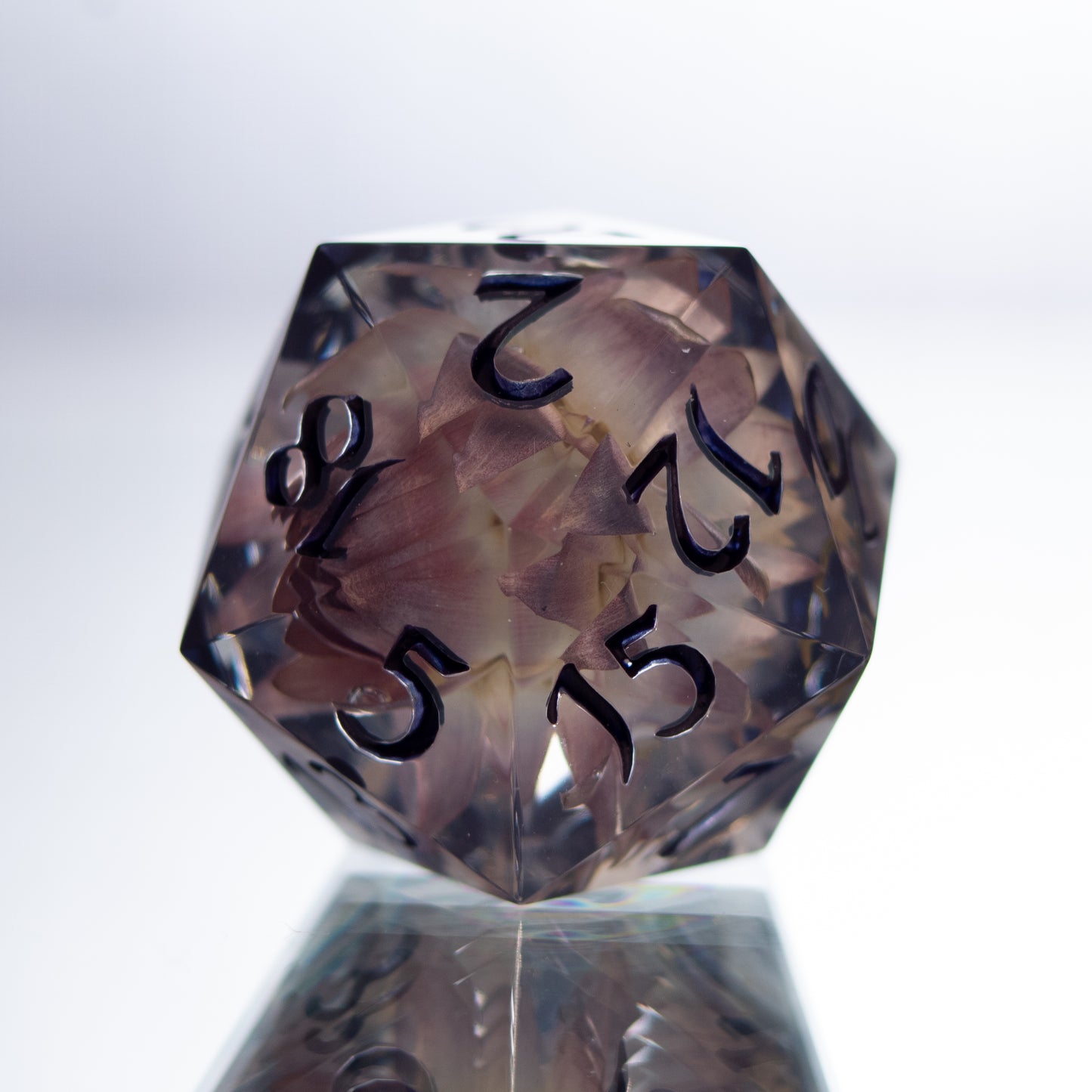Frozen Flower - Single Handmade Resin D20