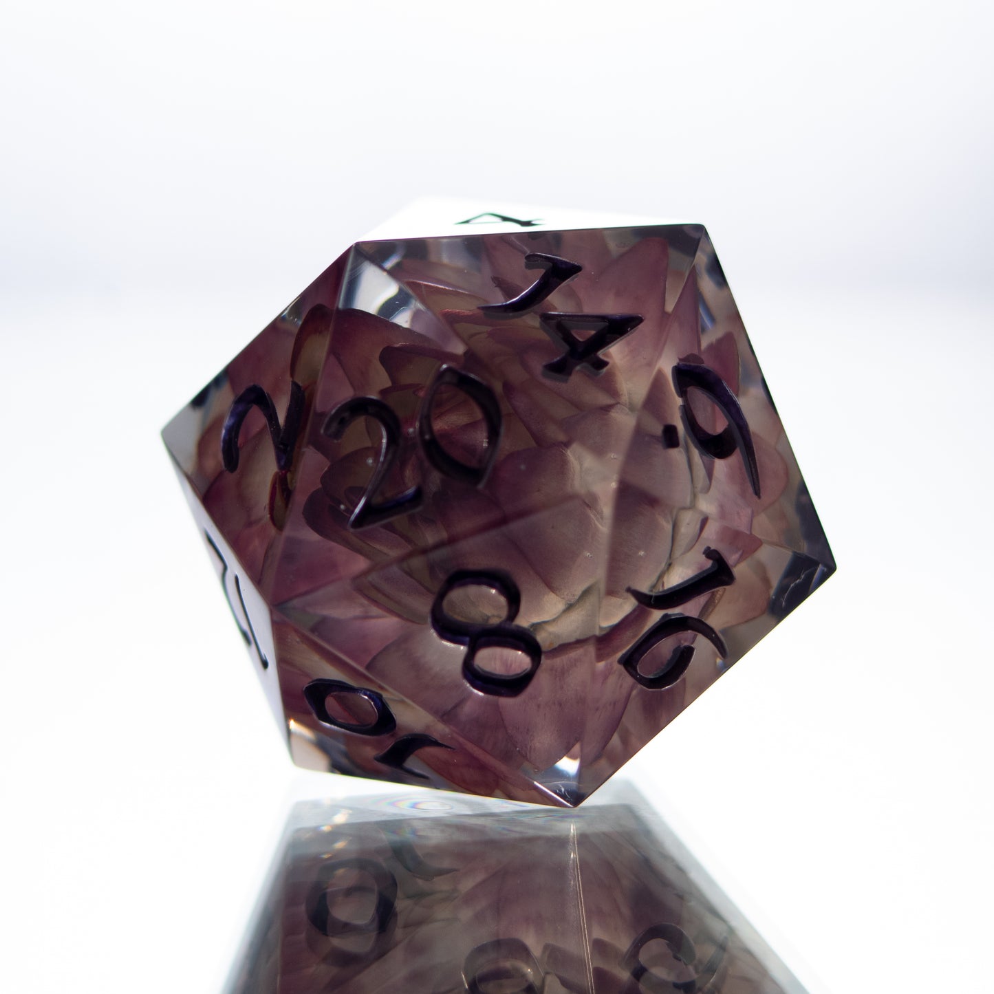 Frozen Flower - Single Handmade Resin D20