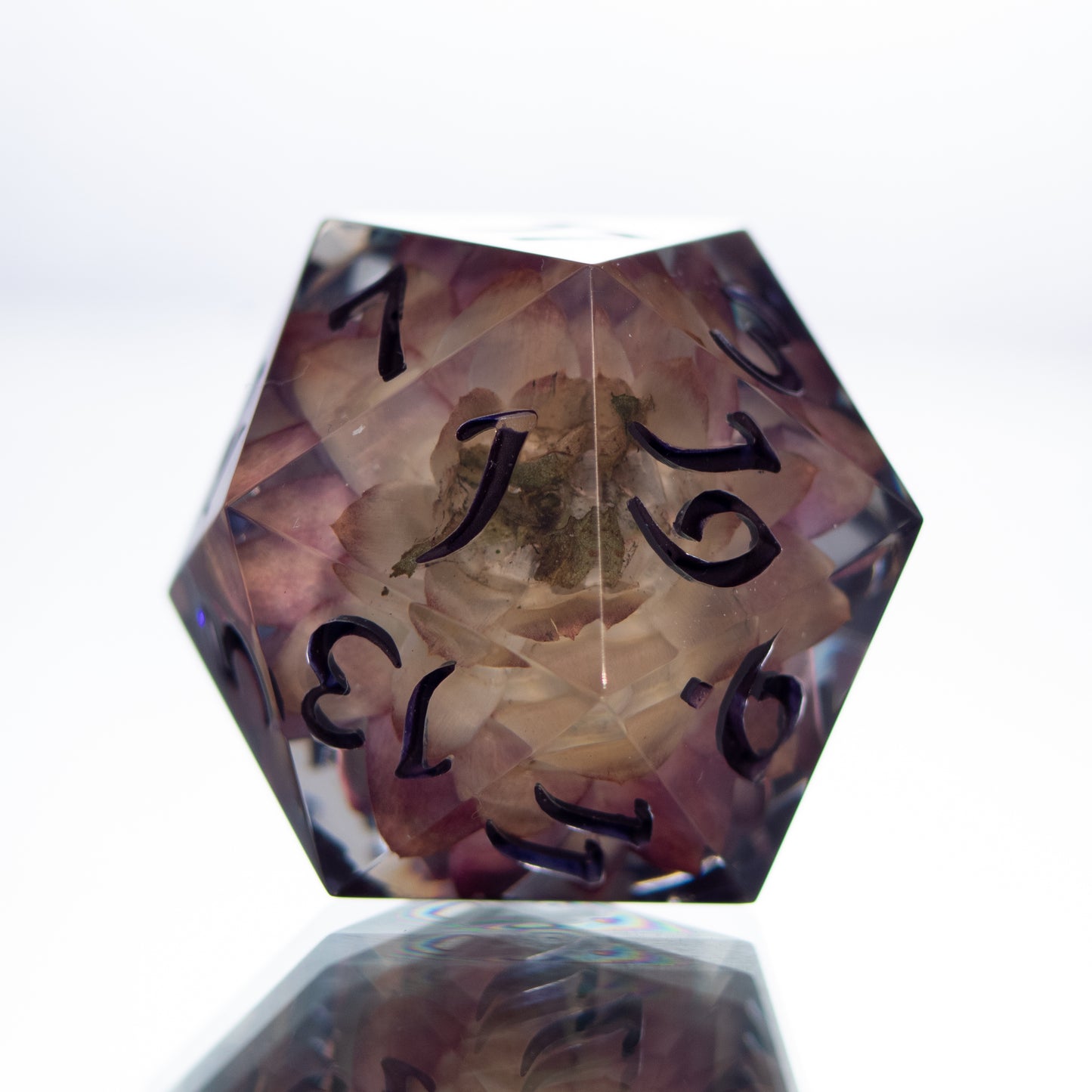 Frozen Flower - Single Handmade Resin D20