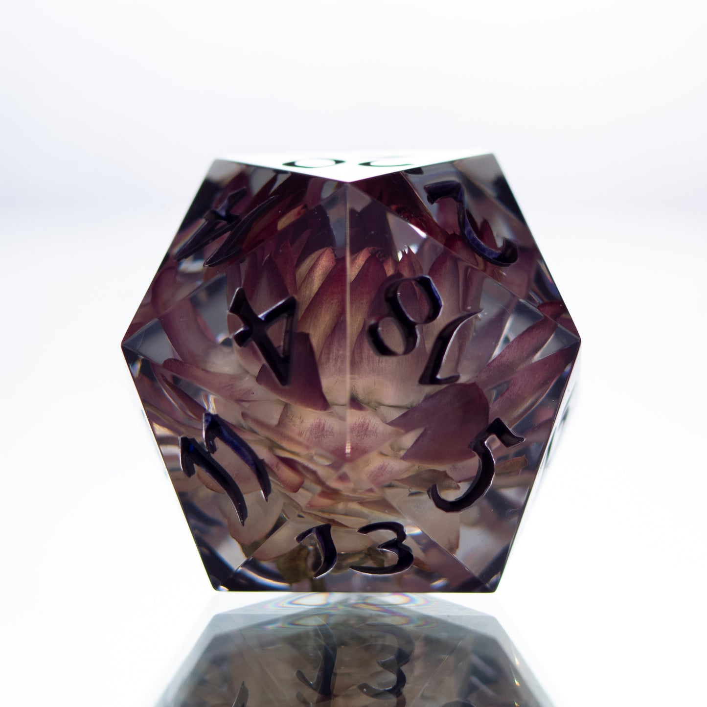 Frozen Flower - Single Handmade Resin D20