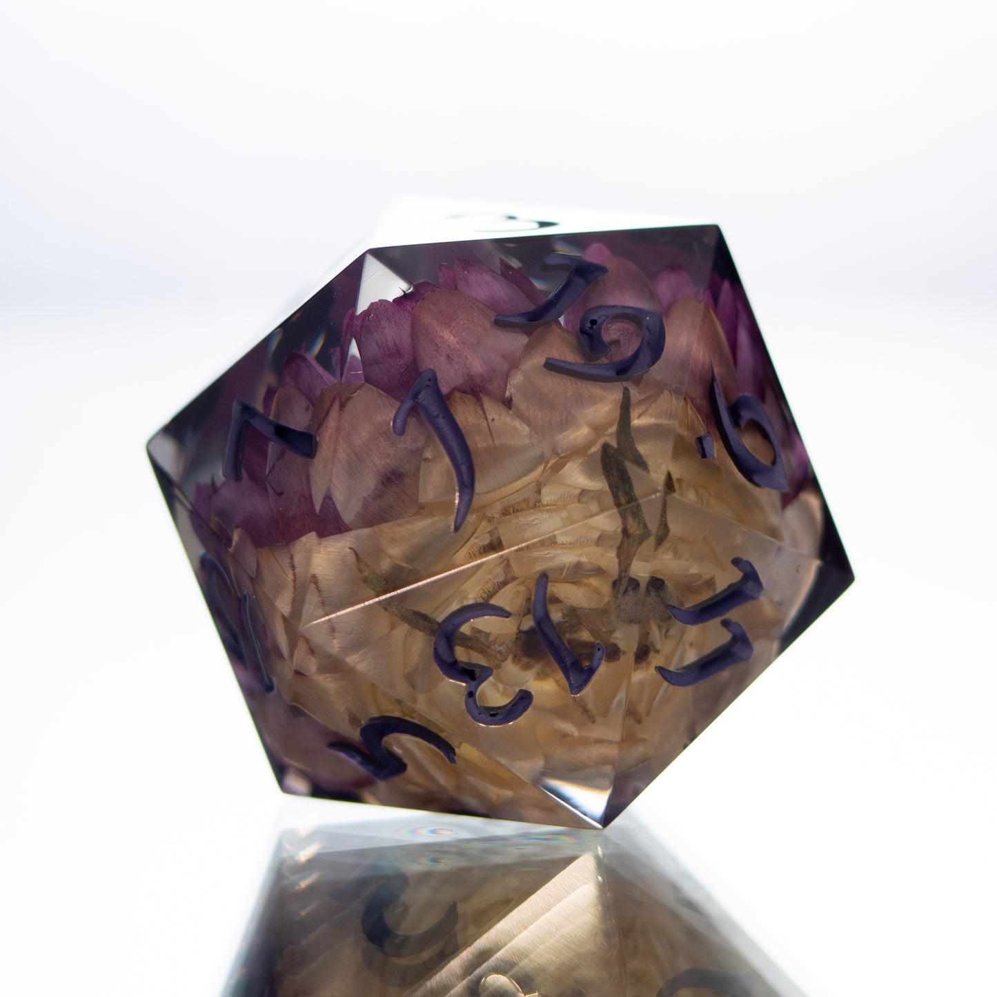 Frozen Flower - Single Handmade Resin D20