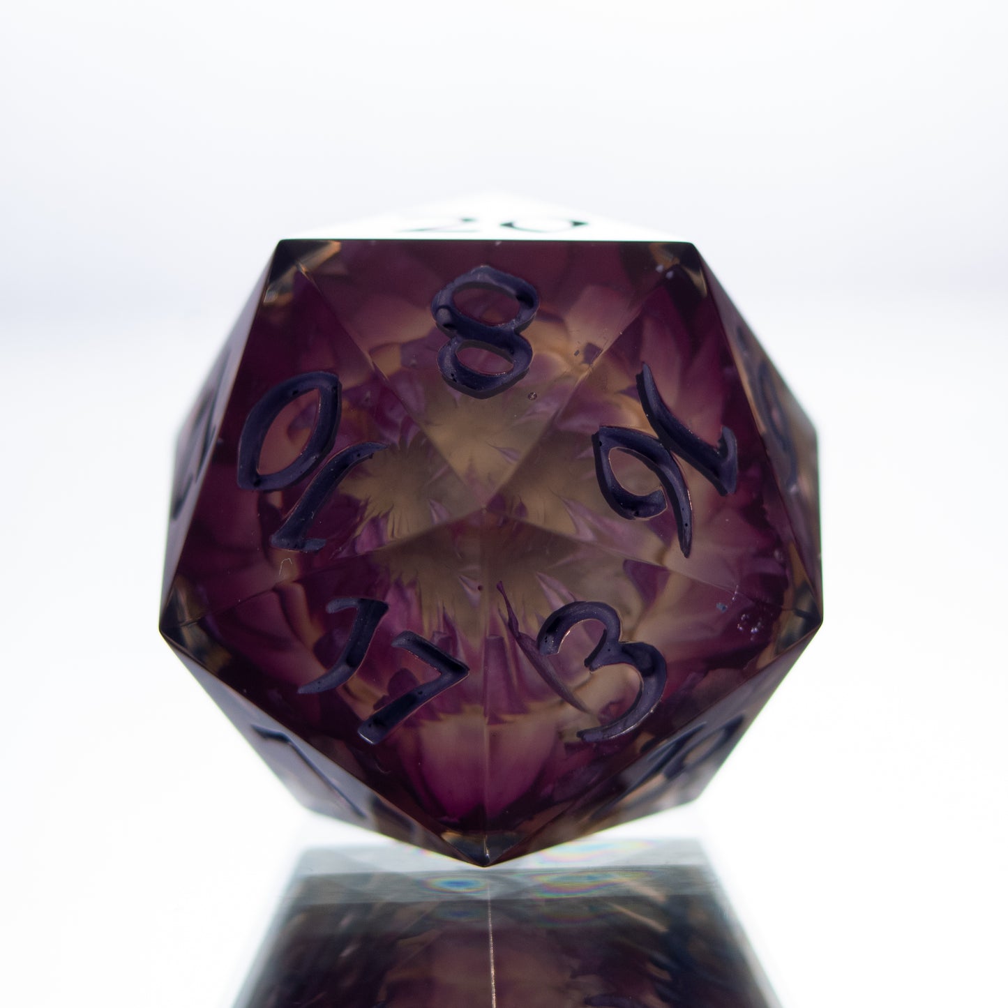 Frozen Flower - Single Handmade Resin D20