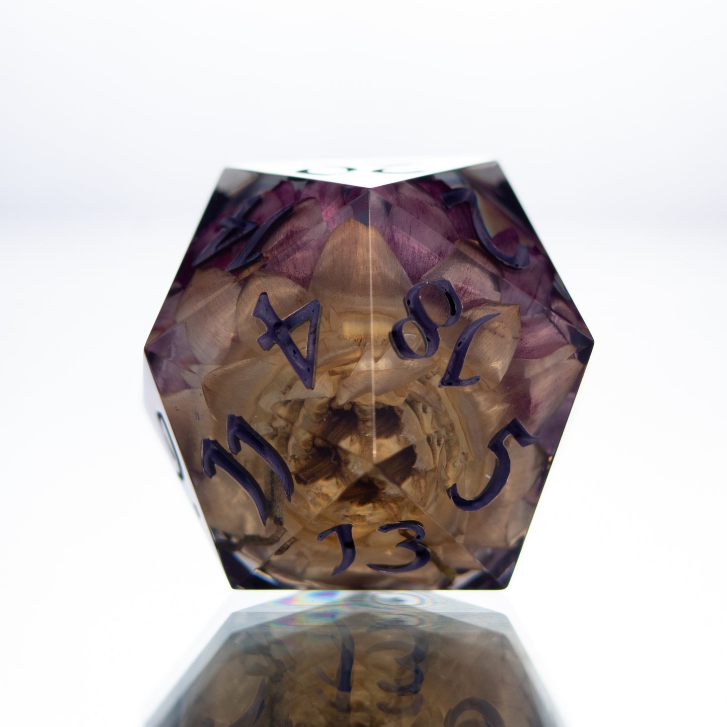 Frozen Flower - Single Handmade Resin D20