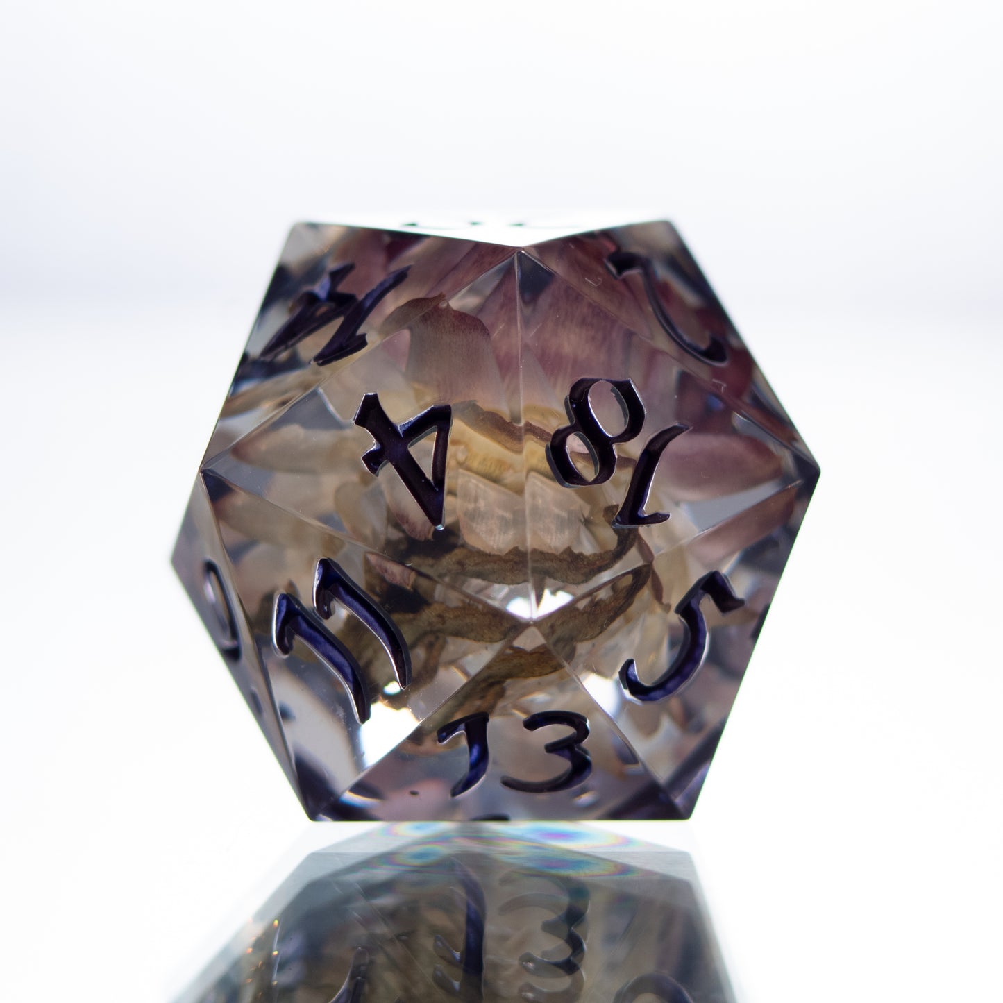 Frozen Flower - Single Handmade Resin D20