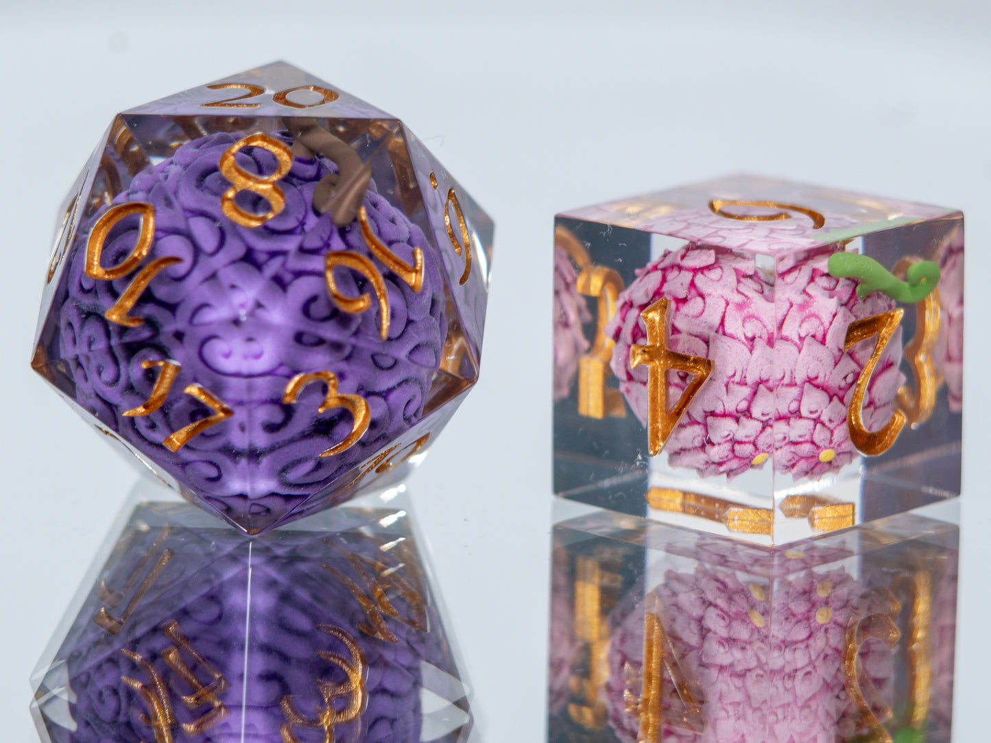 Devilish Fruits: Wano - Alt 7 Piece Handmade Resin Dice
