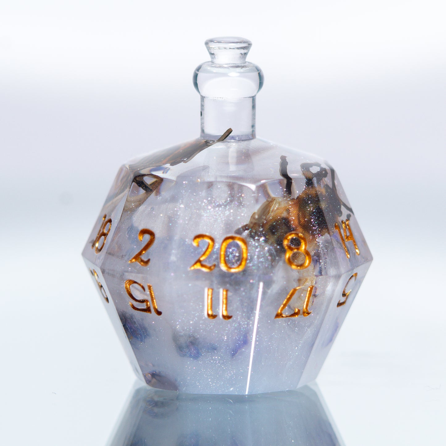 Bee Keeper's Potion - Handmade Resin Bottle D20