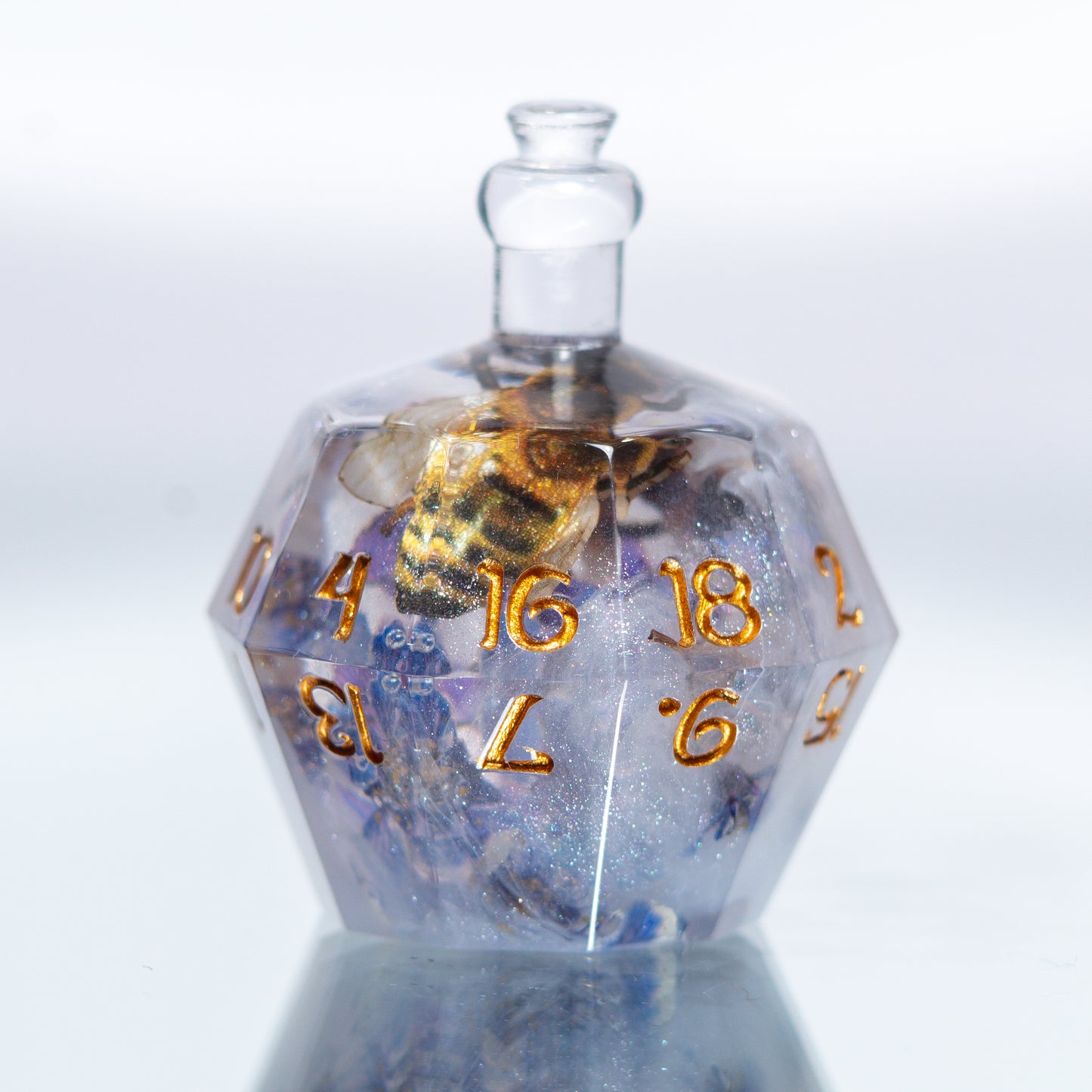Bee Keeper's Potion - Handmade Resin Bottle D20