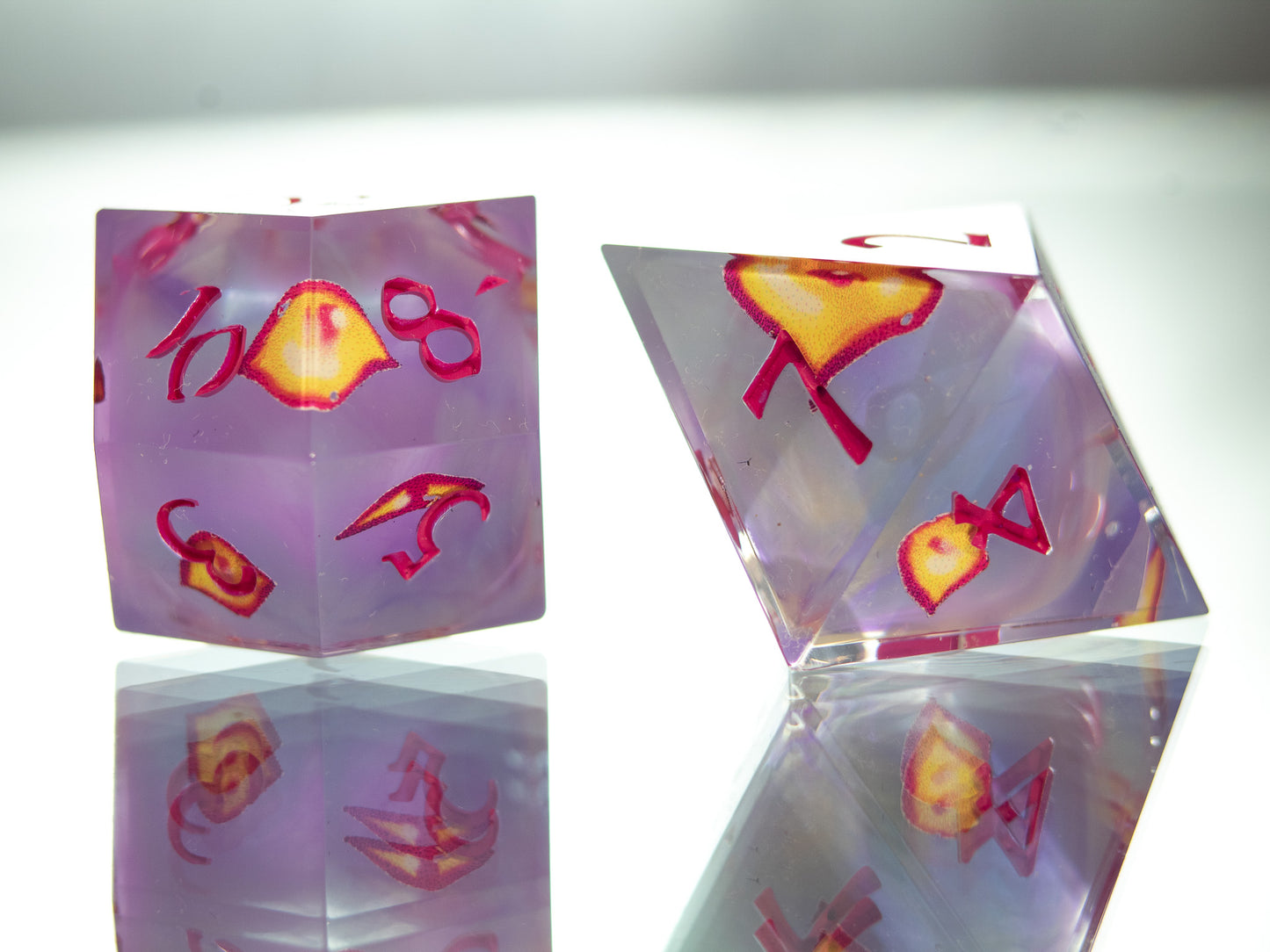 Misty Eyed - 7 Piece Handmade Dice