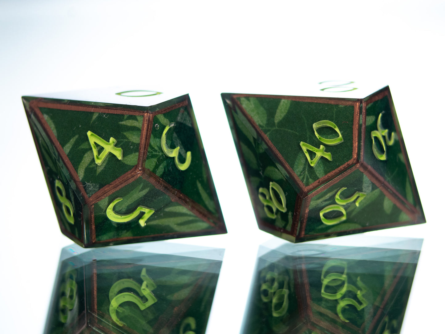 Jungle Druid - 7 Piece Handmade Resin Dice