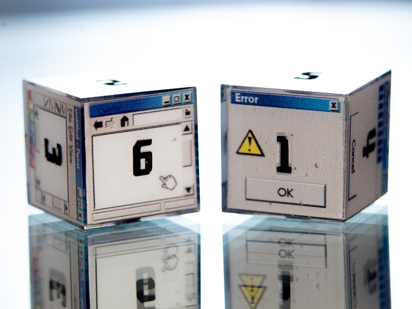 Windows D6 - 6 Piece Handmade Resin Dice