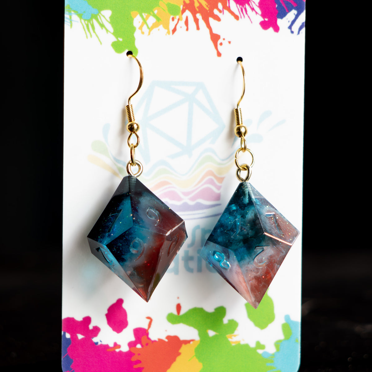 Cosmic Cliffs D10 Earrings