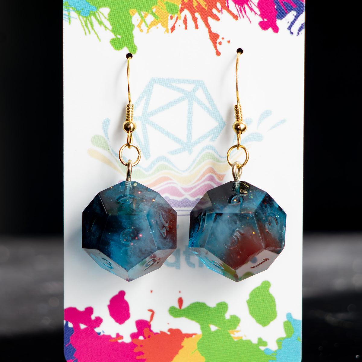 Cosmic Cliffs D12 Earrings
