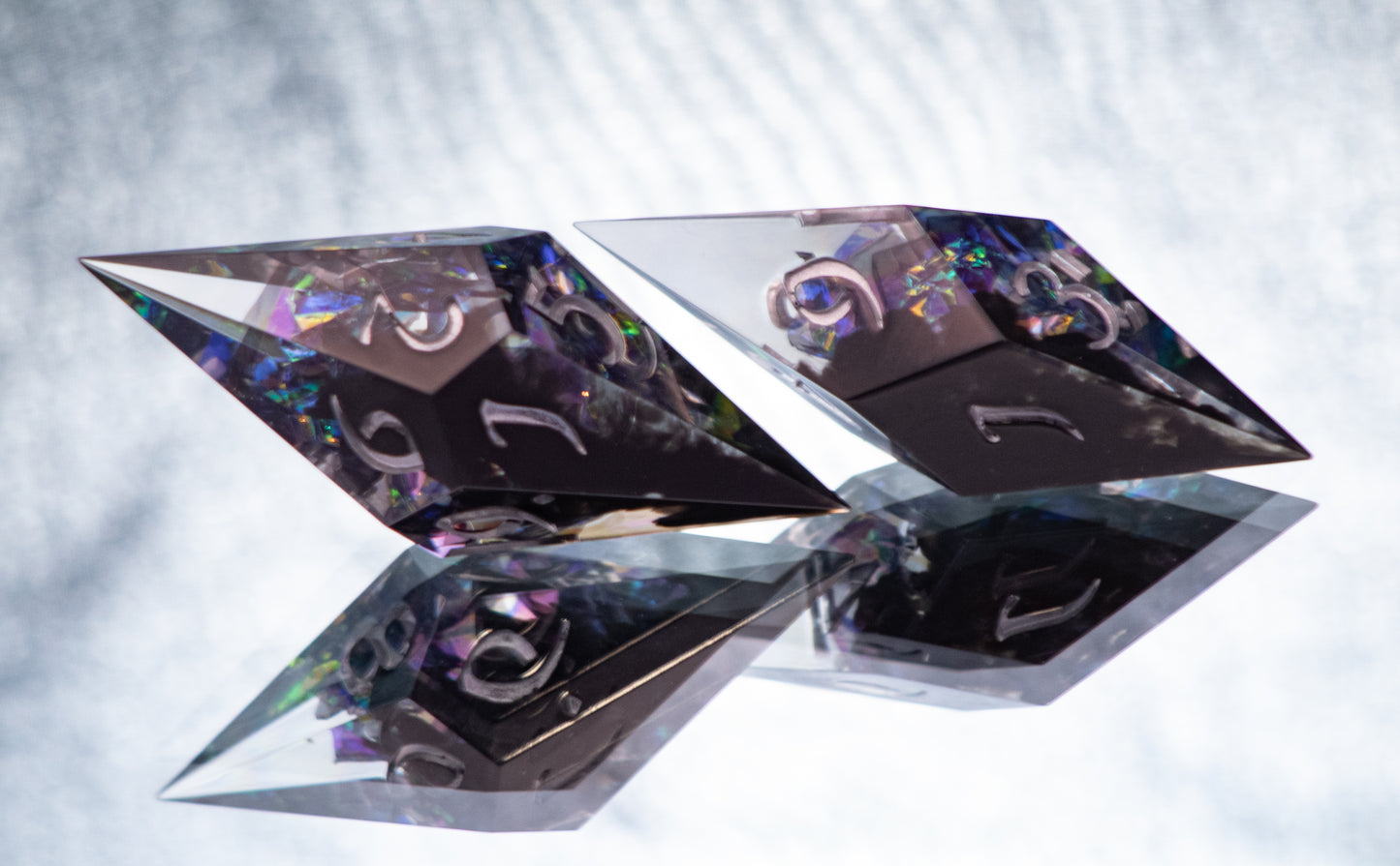 Spacecraft - 7 Piece Handmade Resin Dice