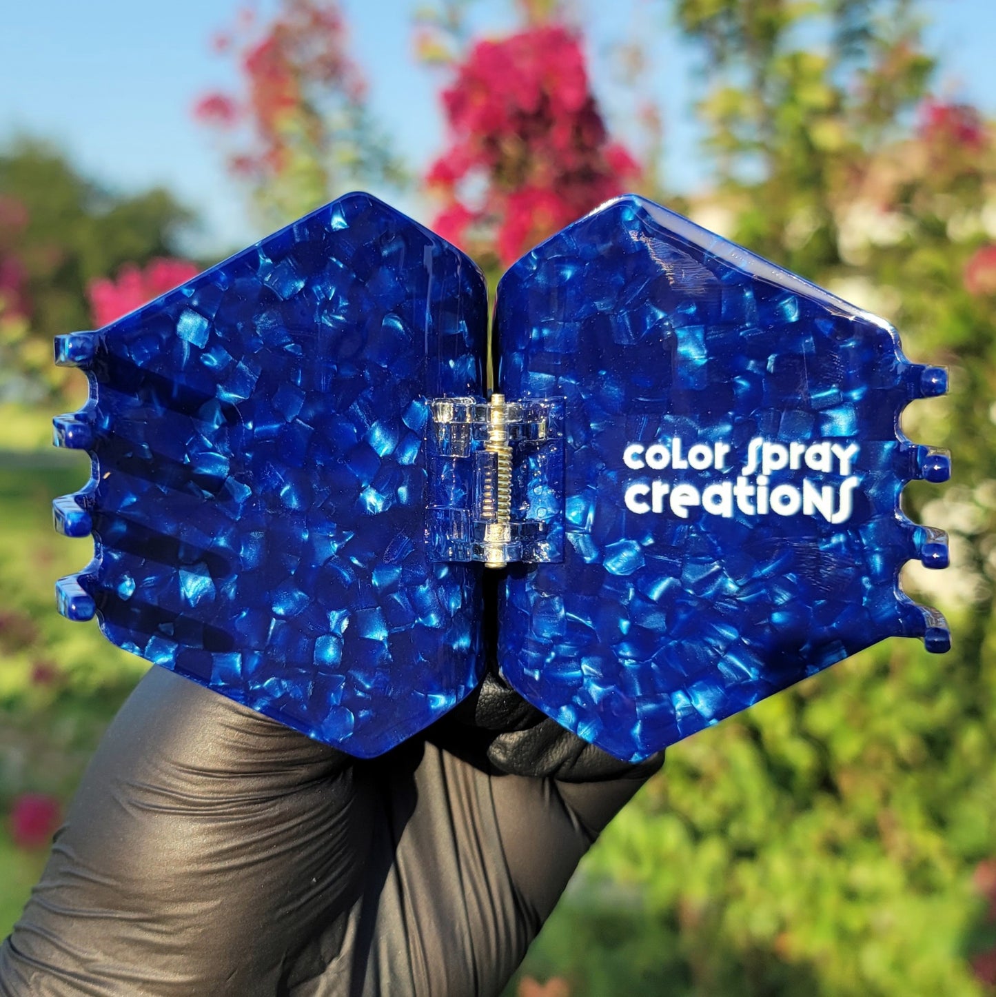 D20 Hair Claw - Blue