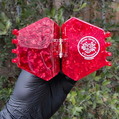 D20 Hair Claw - Red