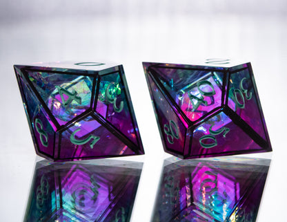 Caged Vibes - 7 Piece Handmade Resin Dice