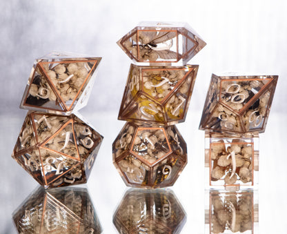 Arachnid & Lepidoptera - 7 Piece Handmade Resin Dice