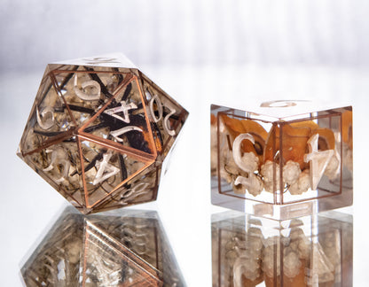 Arachnid & Lepidoptera - 7 Piece Handmade Resin Dice