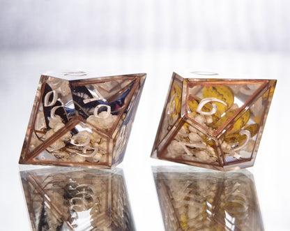 Arachnid & Lepidoptera - 7 Piece Handmade Resin Dice