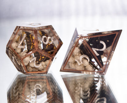 Arachnid & Lepidoptera - 7 Piece Handmade Resin Dice