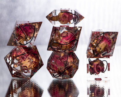 Briar Princess - 7 Piece Handmade Resin Dice