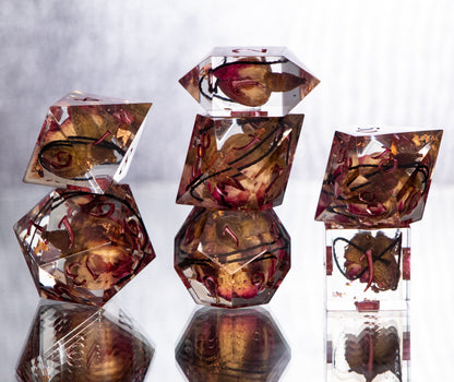 Briar Princess - 7 Piece Handmade Resin Dice