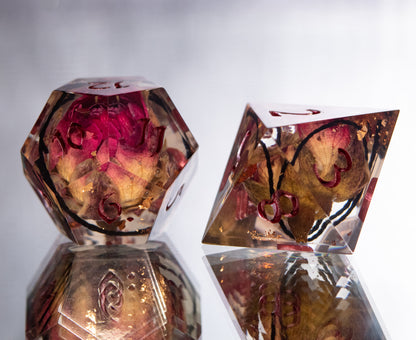 Briar Princess - 7 Piece Handmade Resin Dice