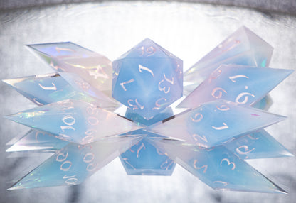 Primo - Sharp 7 Piece Handmade Resin Dice