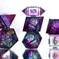 Caged Vibes - 7 Piece Handmade Resin Dice