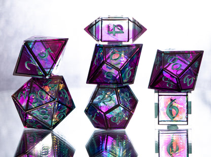 Caged Vibes - 7 Piece Handmade Resin Dice