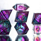 Caged Vibes - 7 Piece Handmade Resin Dice