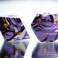 Ace Pride Dirty Pour: 7 Piece Handmade Resin Dice