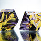 Non-binary Pride Dirty Pour: Alt 7 Piece Handmade Resin Dice
