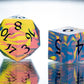 Pan Pride Dirty Pour: 7 Piece Handmade Resin Dice
