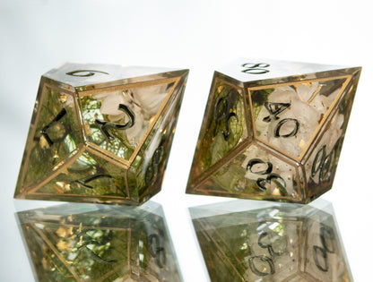 Druid Garden - 7 Piece Handmade Resin Dice