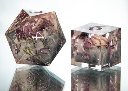 Creeping Fog - 7 Piece Handmade Resin Dice