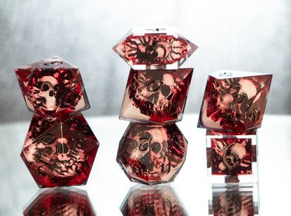 Blood Lich - 7 Piece Handmade Resin Dice