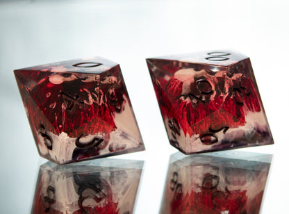 Blood Lich - 7 Piece Handmade Resin Dice