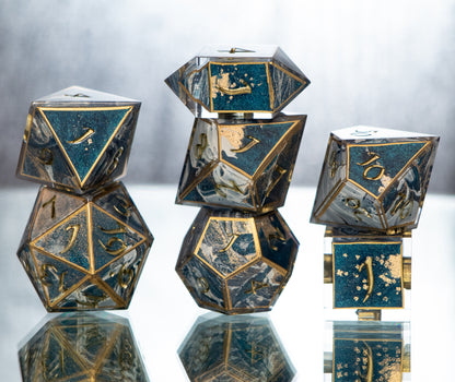 Seafarer - 7 Piece Handmade Resin Dice