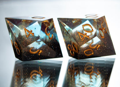 Into the Unknown - Alt 7 Piece Handmade Resin Dice